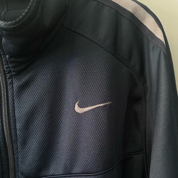 Vintage Nike Mens Epic Jacket Blue Full Zip Atheisure Workout Track Jacket - Picture 2 of 7